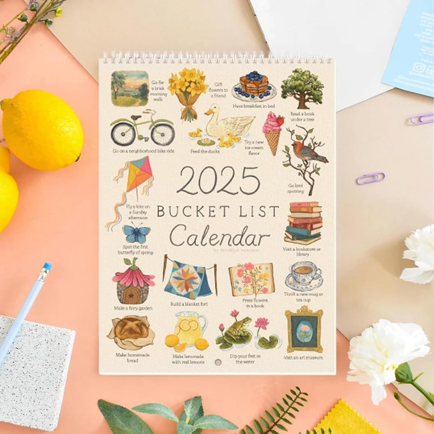 2025 Bucket List Calendar